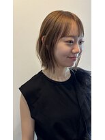 カノエ 山口小郡店(canoe)&nbsp;きりっぱなしボブ×ミルクティーベージュ