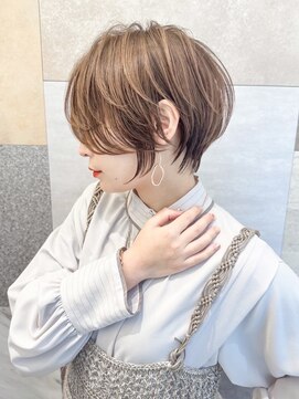 ハルキミナト ジャパン ヨコハマ(HARUKI MINATO japan YOKOHAMA) 大人ショート/縮毛矯正/学割U24/ブルーカラー/くすみベージュ