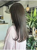 透け感グレージュ
