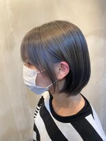 ロッカヘアエジェ(ROCCA hair eje.)&nbsp;グレージュ×艶髪×ショートボブ8.27