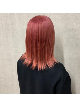 トリコ(ToricO) ペールピンク　ダブルカラー　ブリーチカラー　切りっぱなし