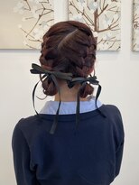 ナギ 栃木(nagi)&nbsp;レッド系カラー×ツインアレンジ