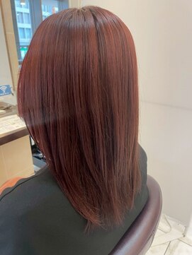 髪質改善/顔周りレイヤーカット/グレージュ[千葉/千葉駅]