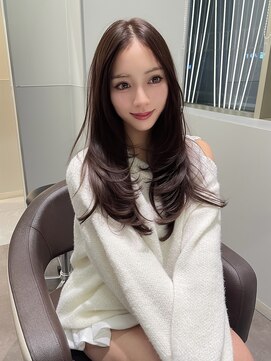 ショコラブラウン韓国レイヤーカット