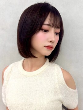 ショート/ボブ/髪質改善/脱白髪染め/白髪ぼかしハイライト