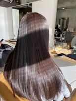 エッジ(EDGE)&nbsp;髪質改善で叶える高艶ブラウンの美髪ストレートロング