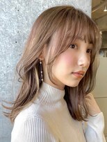 アンドレイ 表参道(andrey)&nbsp;着物ヘア/ダークアッシュ/ミディアムレイヤーカット/表参道