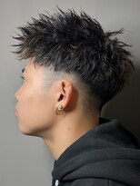 エルマーク メンズパーマ 心斎橋(L-MARK)&nbsp;スパイキーショート/短髪/ツーブロック/メンズ/men's