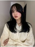 レイヤーロング/黒髪ロング/髪質改善