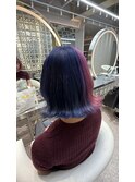 ブルー×ピンク