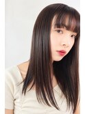 切りっぱなしロング