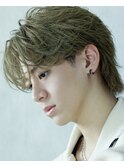 フェザーショート　ミルクティーカラー【北九州メンズ美容室】