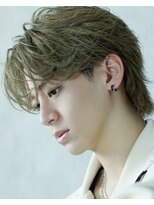 ブレイズ コクラ(BLAZE KOKURA)&nbsp;フェザーショート　ミルクティーカラー【北九州メンズ美容室】