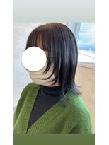 ヘアーチェリーコーク ランプ(HAIR CHERRY COKE Lamp)&nbsp;◯顔まわりlayer×ミントグレー