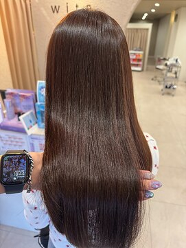 ウィタ(wita.) 髪質改善ポテンツァトリートメント使用★ダークブラウン/ロング