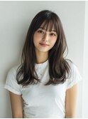 ダークパープル/ナチュラルショート/夏のヘアアレンジ/横浜駅