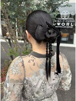 ビーワールド(B WORLD) 大人可愛いカチモリリボンヘア