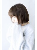 ナチュラルな小顔ボブはシアバターストレート/ザシー　海老名