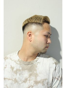 レンゲン(LENGEN) 束感刈り上げビジネス七三ツーブロックアップバング２７３