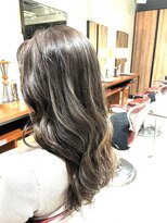 アースエレガンス 田町店(EARTH Elegance)&nbsp;隠しハイライトで透明感カラー