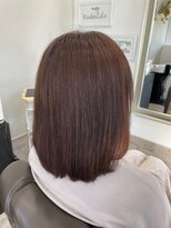 シークレットベースエヌ(Secret Base N)&nbsp;20代30代40代大人可愛い耳かけナチュラルブラウンストレートロブ