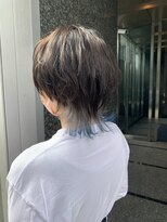 ジエクト カナウ(The Ect canow)&nbsp;ショートウルフ/ブルーシルバー/裾カラー