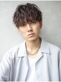 ツイストパーマツイストスパイラルパーマツーブロック刈り上げ
