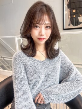 ロンド クラン 岡崎(Lond Clan) 艶のあるココアブラウン×くびれヘア