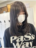 ブリーチなしグレージュカラー