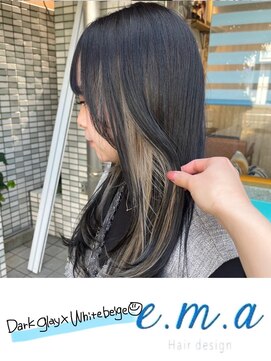 エマヘアデザイン(e.m.a Hair design) ホワイトベージュ