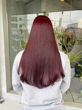 フルール(hair place Fleur) レッドブラウンカラー