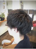 黒髪マッシュ