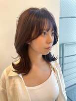 カノア(KANOA)&nbsp;韓国風レイヤーカット外ハネくびれロブ透明感ベージュ