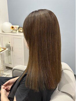 ヘアメイクラムネ(hair make ramune)の写真/髪質改善できる【ヘアエステ】髪の毛本来の質感、ツヤ、潤いを取り戻せます。毛先まで潤いたっぷり♪