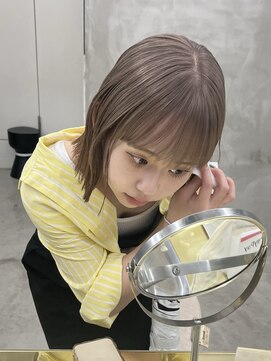 ミーム 原宿 表参道(meme) ☆ハイトーンブリーチミルクティーカラーホワイトベージュカラー