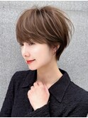 ショートヘア/イメチェン/分け目なし/30代40代50代/表参道