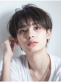 メンズカット フェザーパーマ シャドウパーマ ブルーカラー