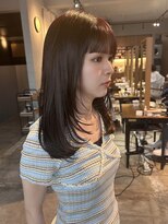 ヘアーループセラデザインワークス(Hair ruup Sela design works)&nbsp;ツヤ髪dark red × 動きのあるlayer cut