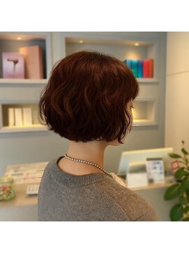シエル バイ ケンジ 登戸 生田(CIEL by KENJE) ボブパーマ/オレンジブラウン