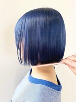 TJ天気予報 3t 日進店&nbsp;ショートボブ/ネイビーブルー/デザインカラー/ダブルカラー/艶髪