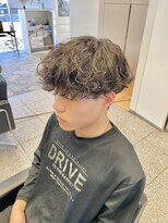 ギブ 豊田市駅店(GIVE)&nbsp;豊田シャドウパーマメンズマッシュ波巻きスパイラルパーマ