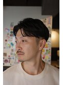 新宿/ショートセンターパート/30代メンズヘア