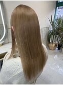ブリーチ縮毛矯正×カット×髪質改善TR