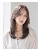 ミルクティーブロンド/ダークブルー/デジタルパーマ/川崎店