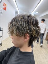 スウェル 津田沼店(Swell)&nbsp;波巻きハイライト[津田沼駅/Men's/メンズカット/パーマ]