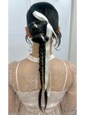 結婚式お呼ばれヘアセット／カチモリ/横浜駅