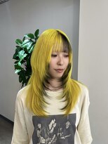 hyon myon/RISEbyREVO 綾瀬店【ヒョンミョン】&nbsp;ハッシュカット/デザインカラー/グレージュ[綾瀬駅/韓国ヘア]