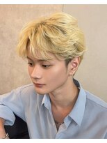 サンドナル メンズ 鹿児島天文館(sand NALU men's)&nbsp;ニュアンスウルフ/ダウンバング/スペインカール[鹿児島天文館]