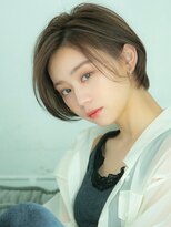 ロンド レグリーズ 立川(Lond leglise)&nbsp;ショート/オリーブグレー/グランマッシュ/小顔/前髪/顔周り/立川