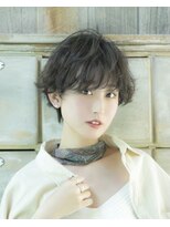 ロンドプロフィール 浦和(Lond profil)&nbsp;Lond 海気　パーマで簡単セット　ニュアンスカールショートボブ